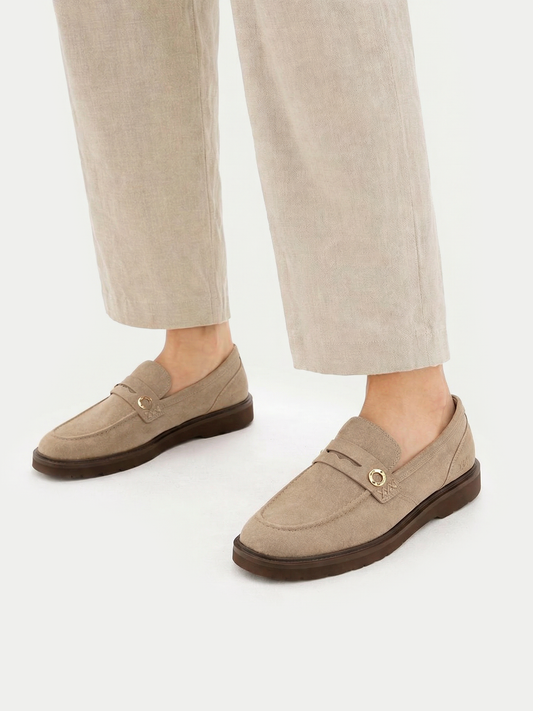 Mocassins en cachemire Couleur Organique