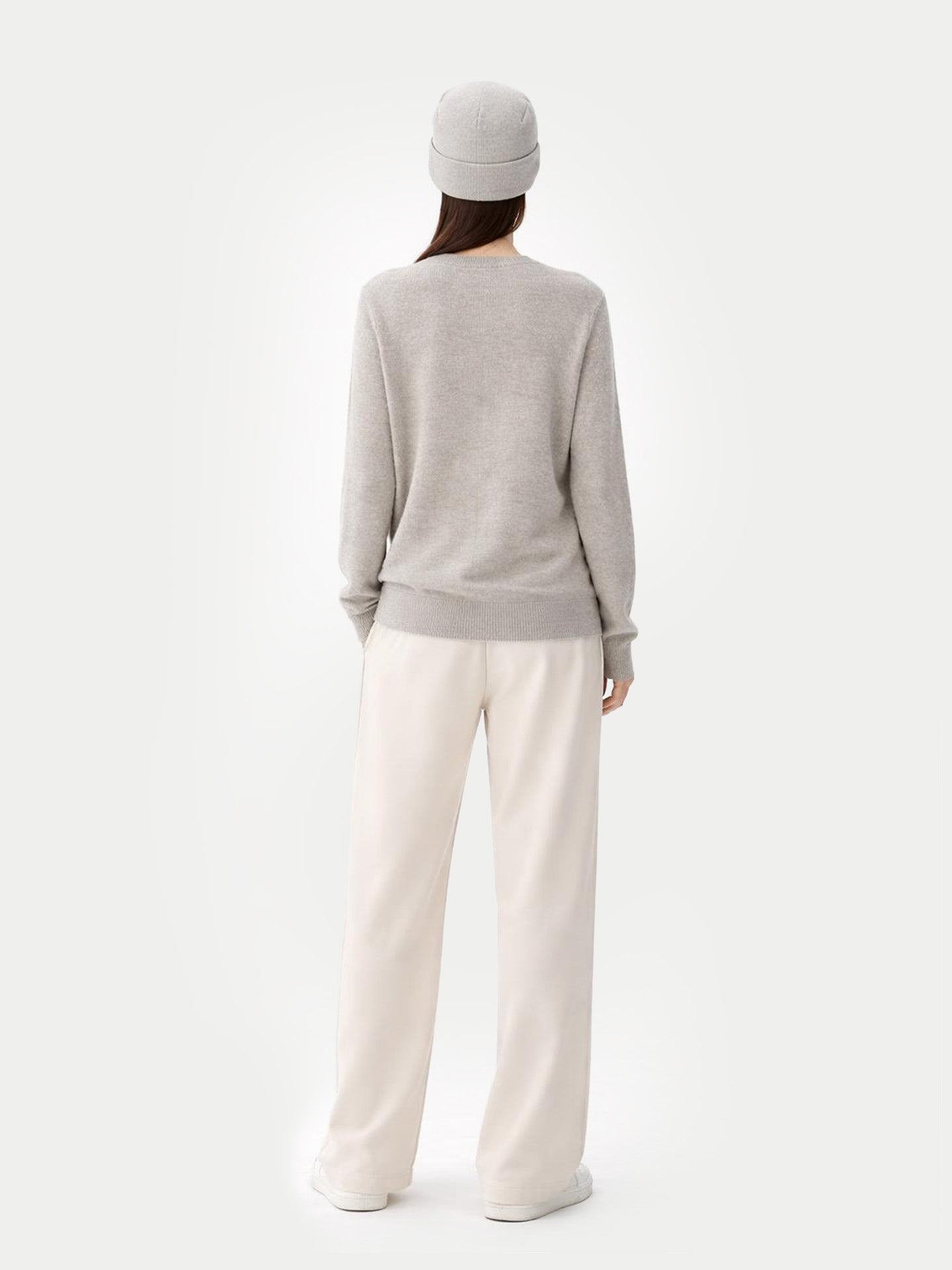 Ensemble pull et bonnet en cachemire Bleu Nuit - Gobi Cashmere