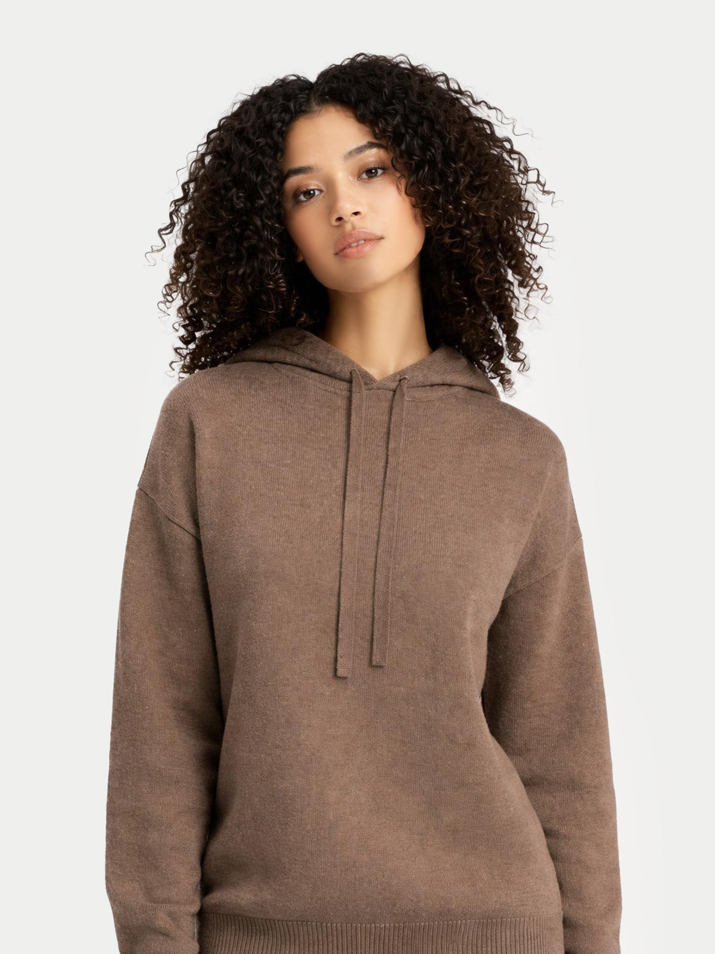 Pull à capuche en cachemire Couleur Organique