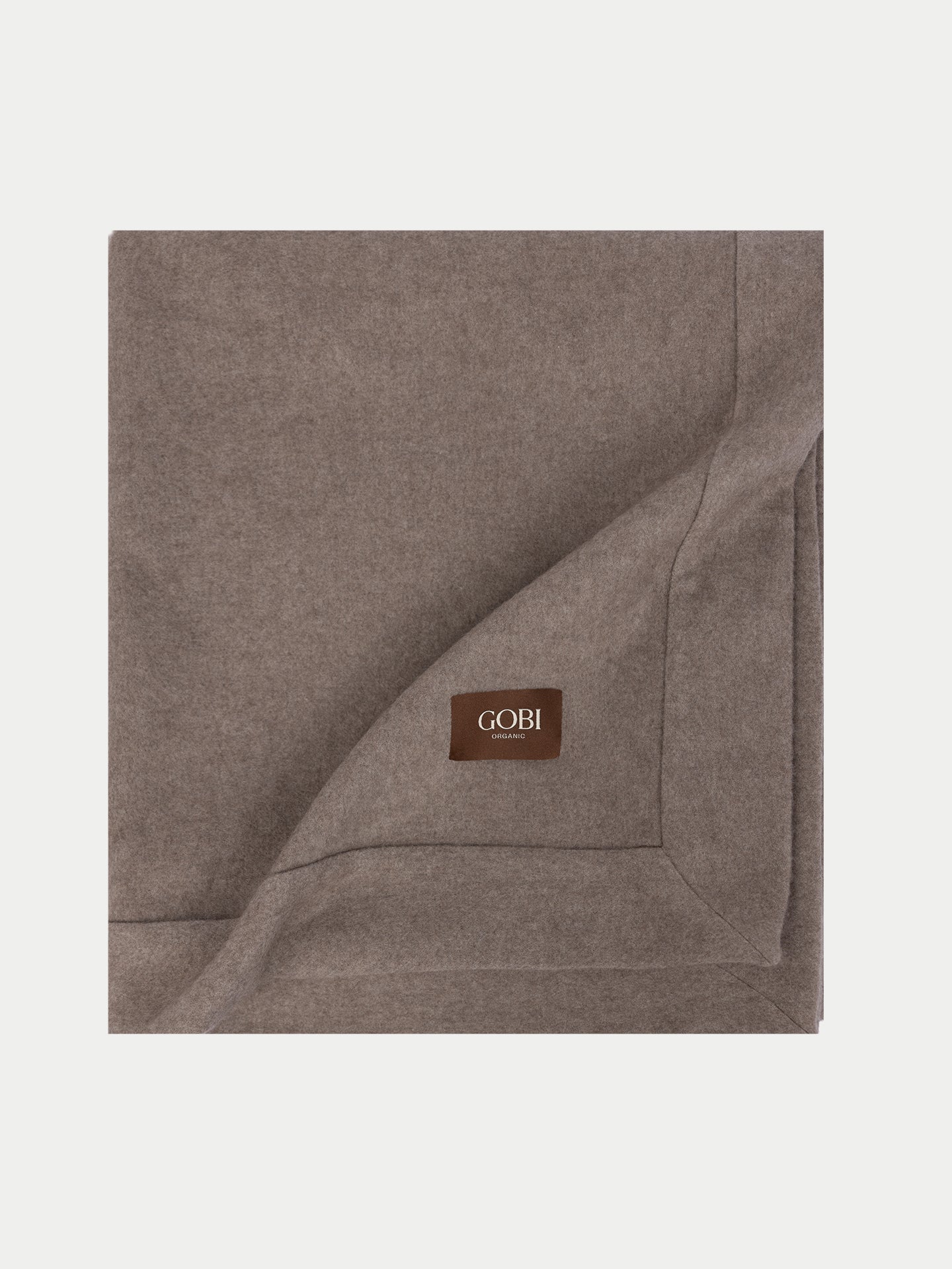 Plaid en cachemire Mongol 100 % couleur taupe | GOBI Cashmere