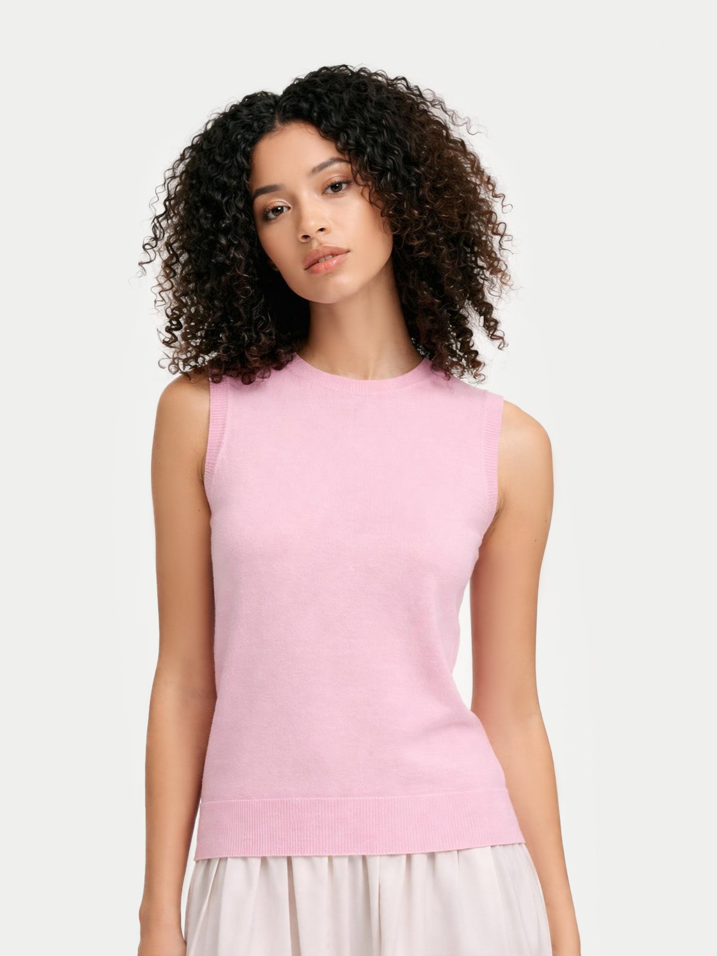 Gilet col rond en cachemire Timeless pour femmes