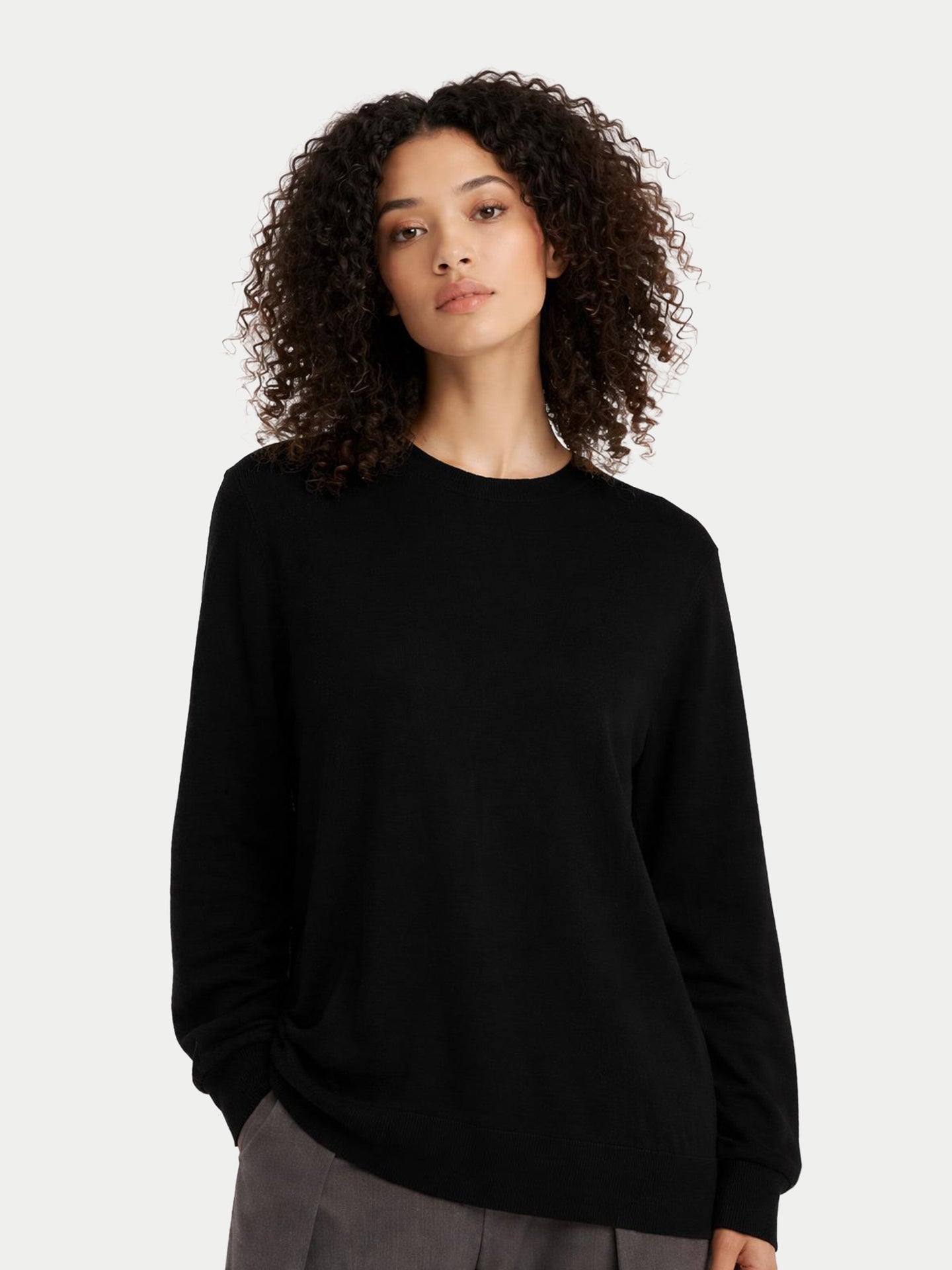 Pull en cachemire pour femme à col rond