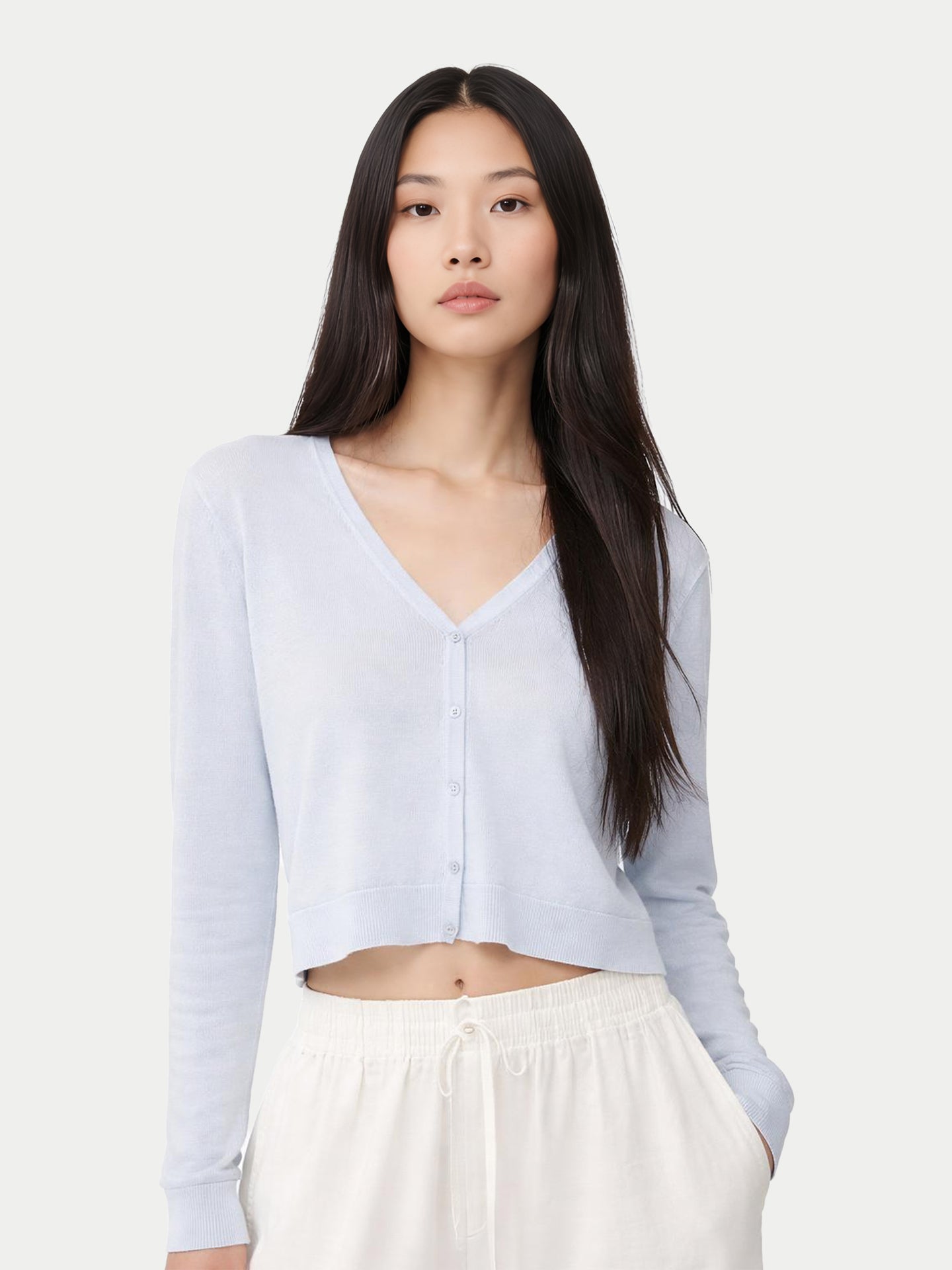 Cardigan léger en soie de cachemire