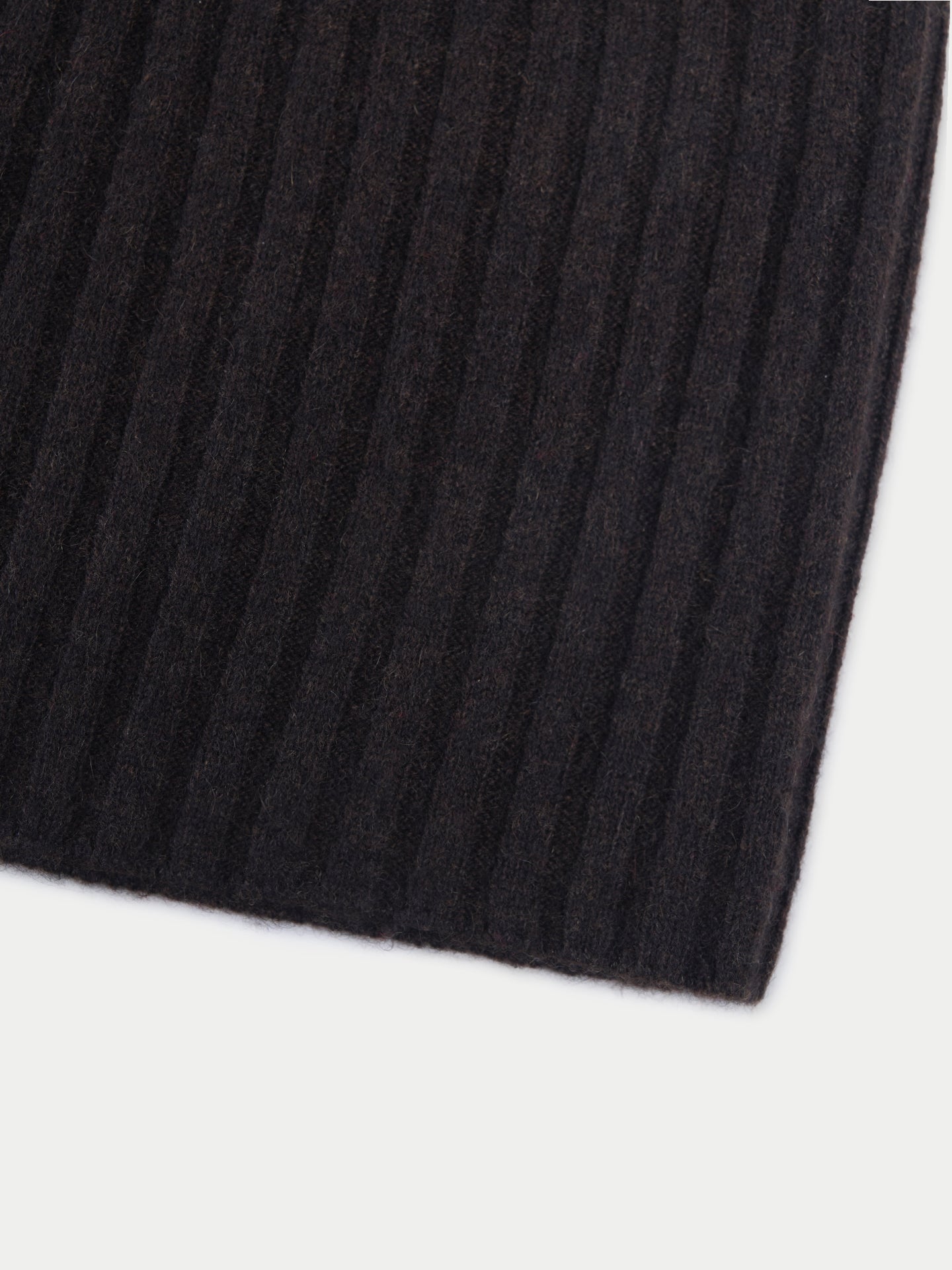 Bonnet en tricot côtelé en cachemire