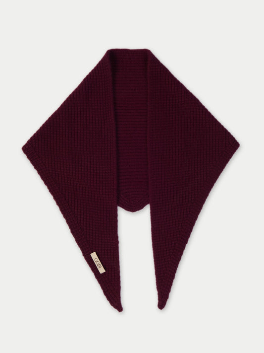 Écharpe-cape en cachemire unisexe couleur rouge | GOBI Cashmere