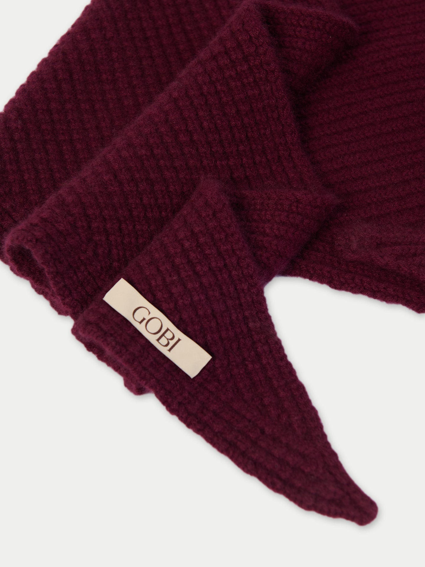 Écharpe-cape en cachemire unisexe couleur rouge | GOBI Cashmere