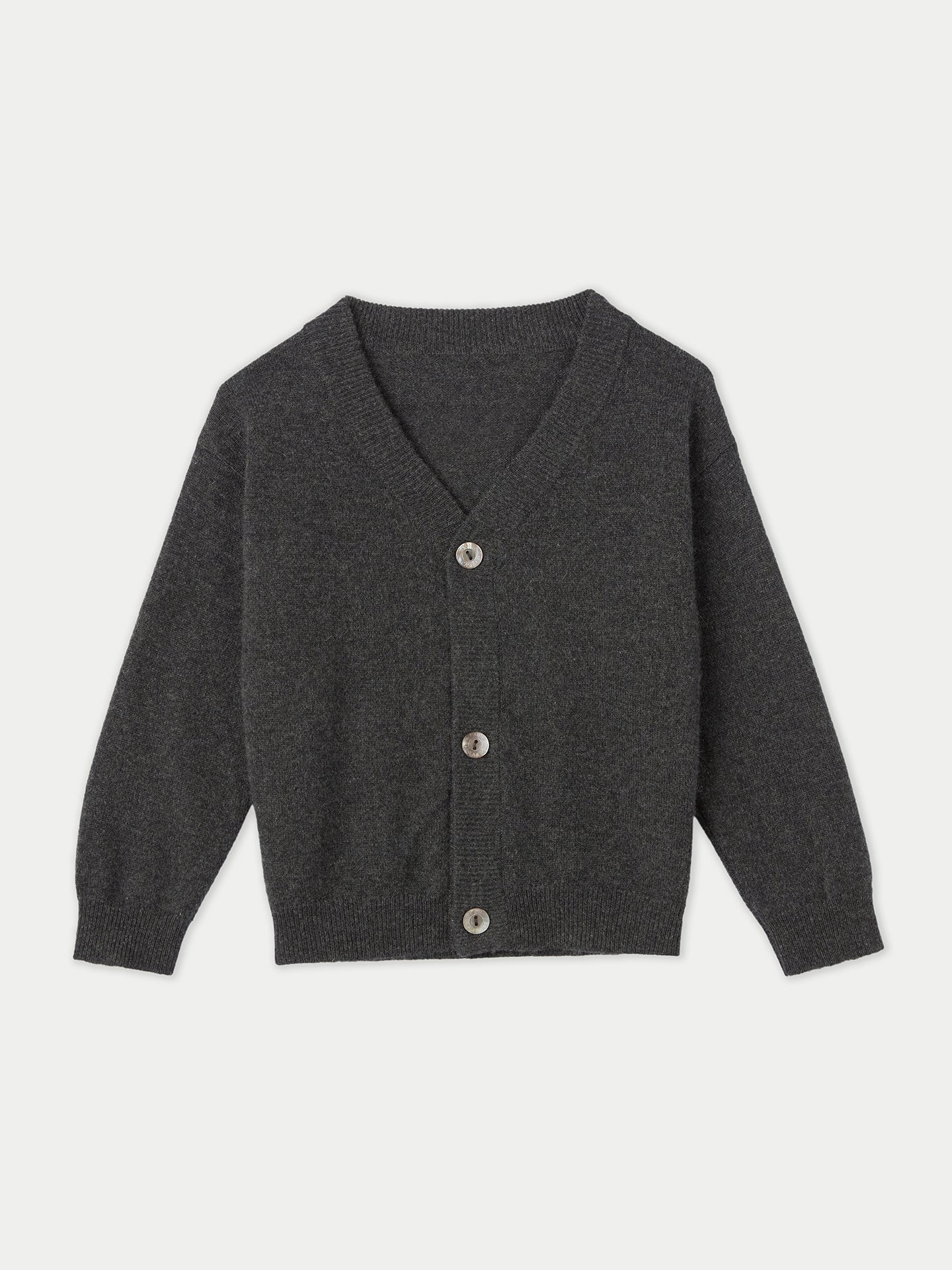 Cardigan col en V en cachemire Gris - Gobi Cashmere