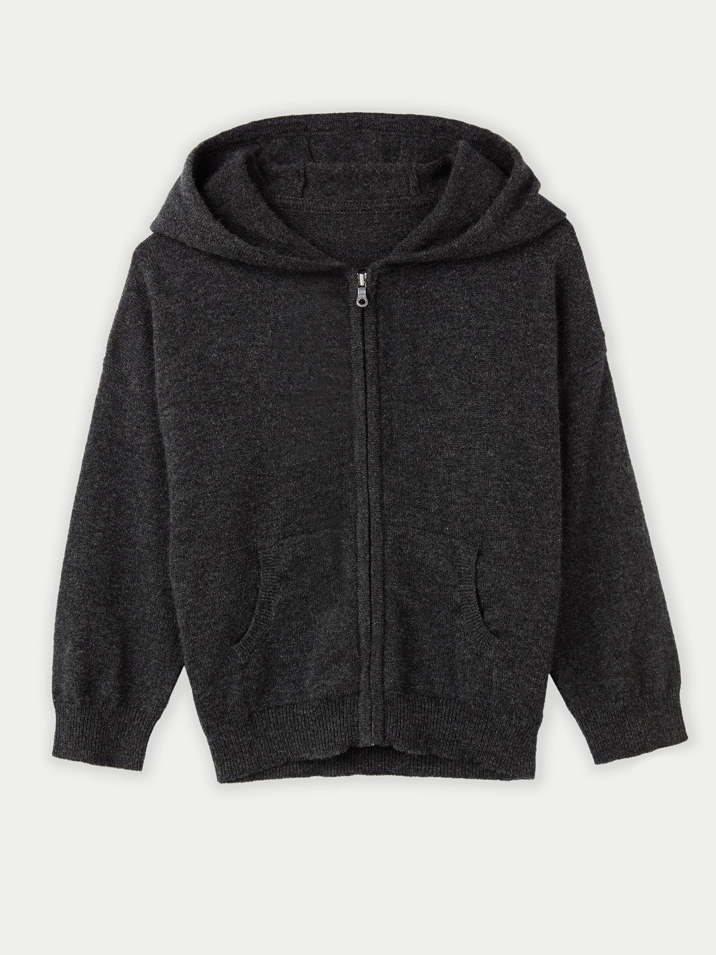Cardigan zippé à capuche en cachemire Gris - Gobi Cashmere