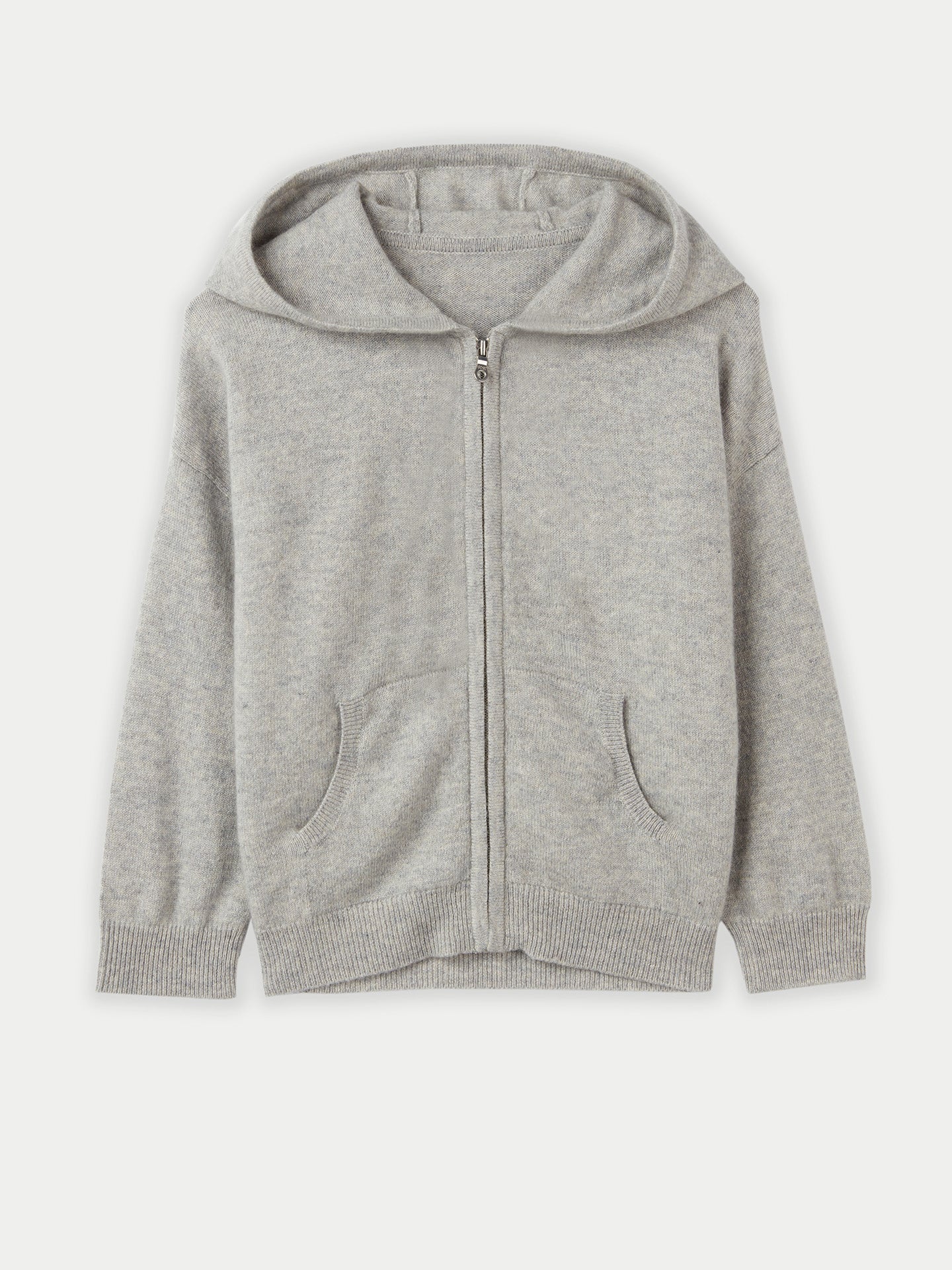 Cardigan zippé à capuche en cachemire Gris - Gobi Cashmere