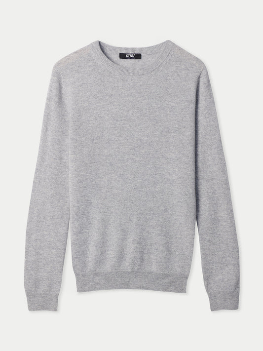 Pull col rond en cachemire pour hommes