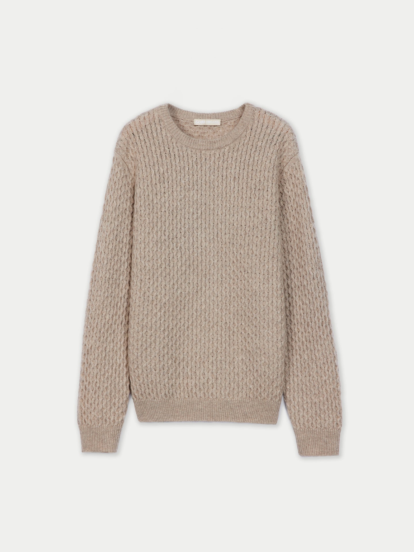 Pull en cachemire à maille torsadée