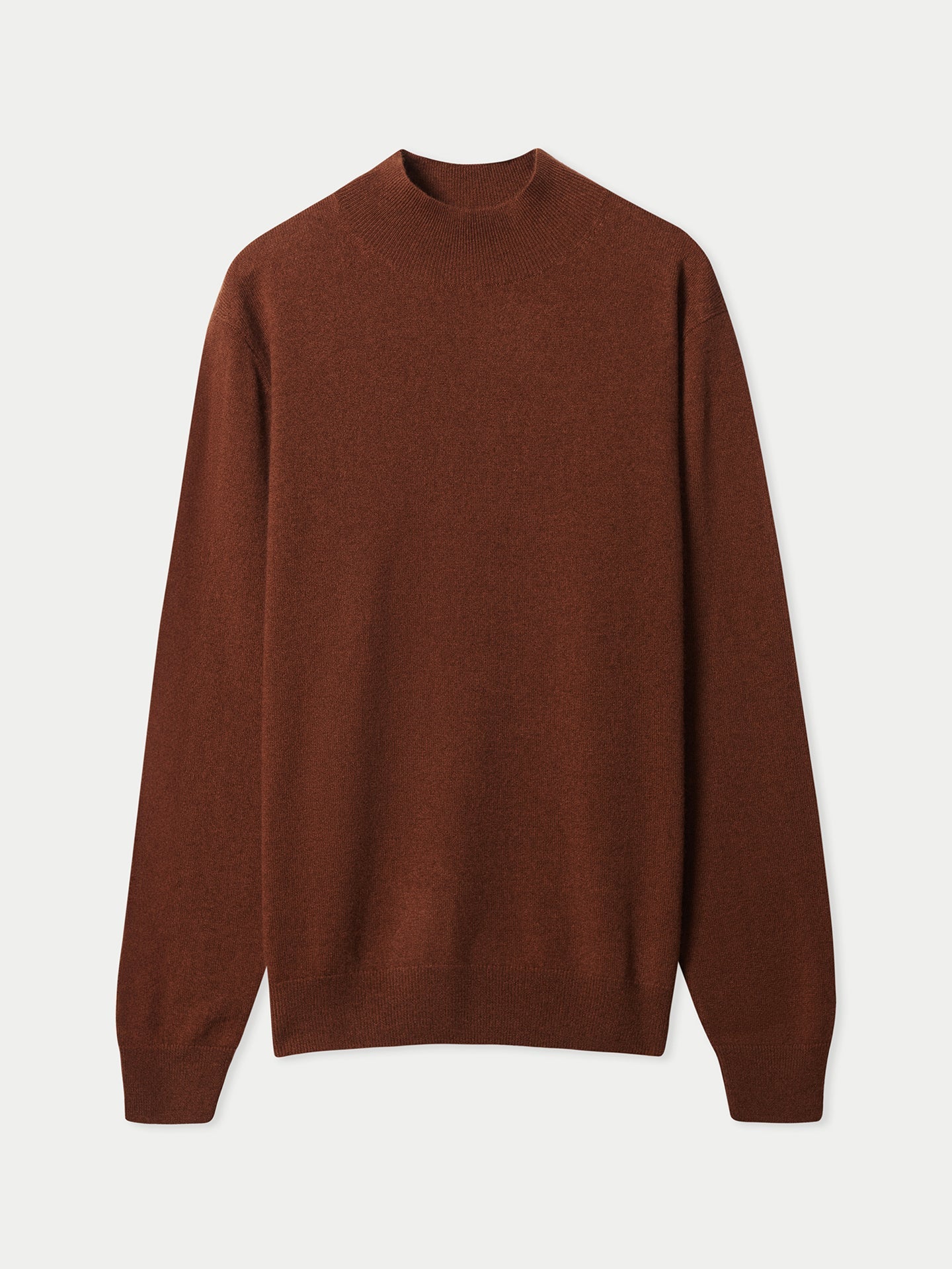 Men's Pure Cashmere Mock Neck Sweater Aztec | Gobi Cashmere