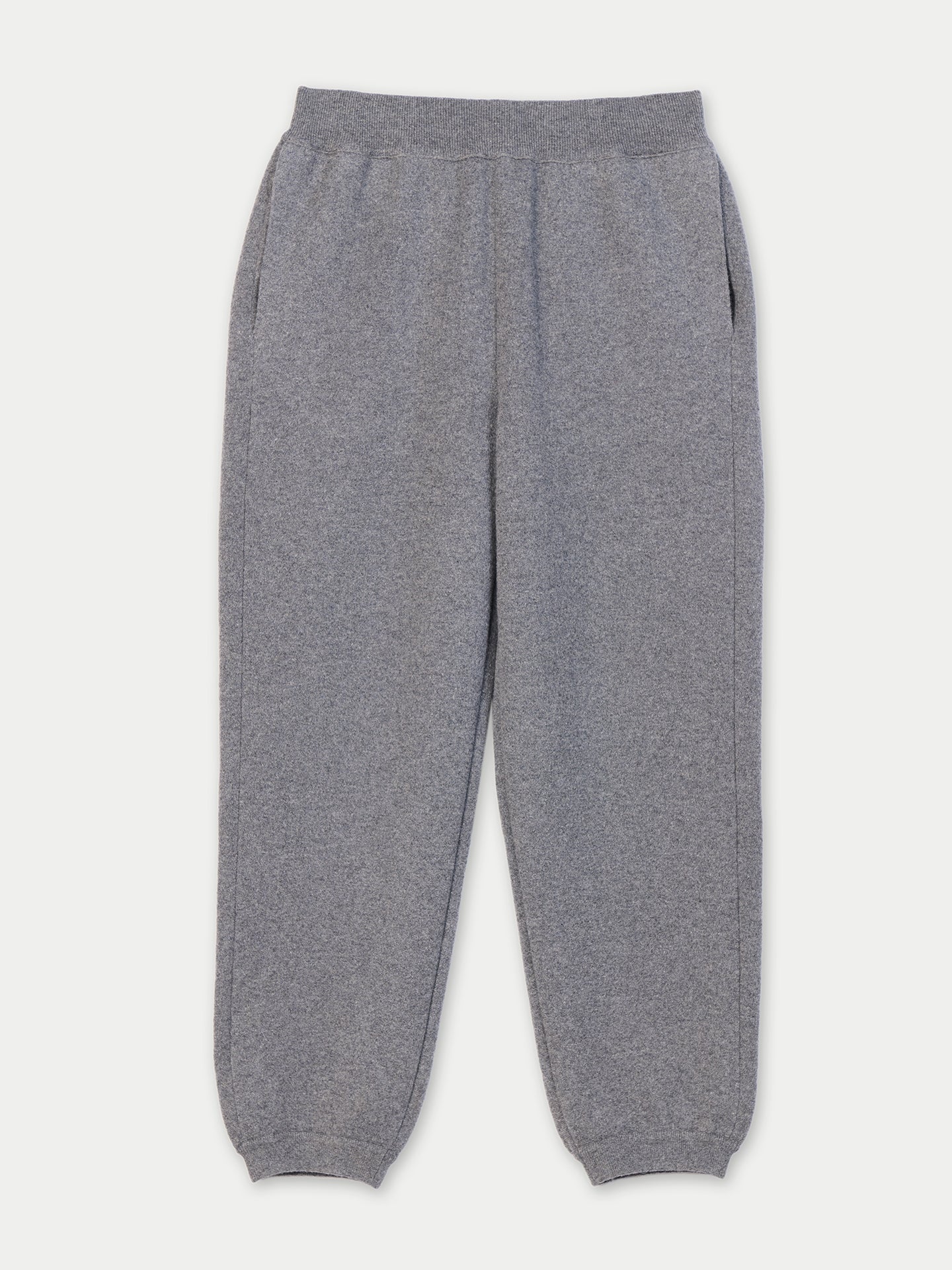 Vue de face d'un pantalon de jogging gris à poches #color_plum-kitten