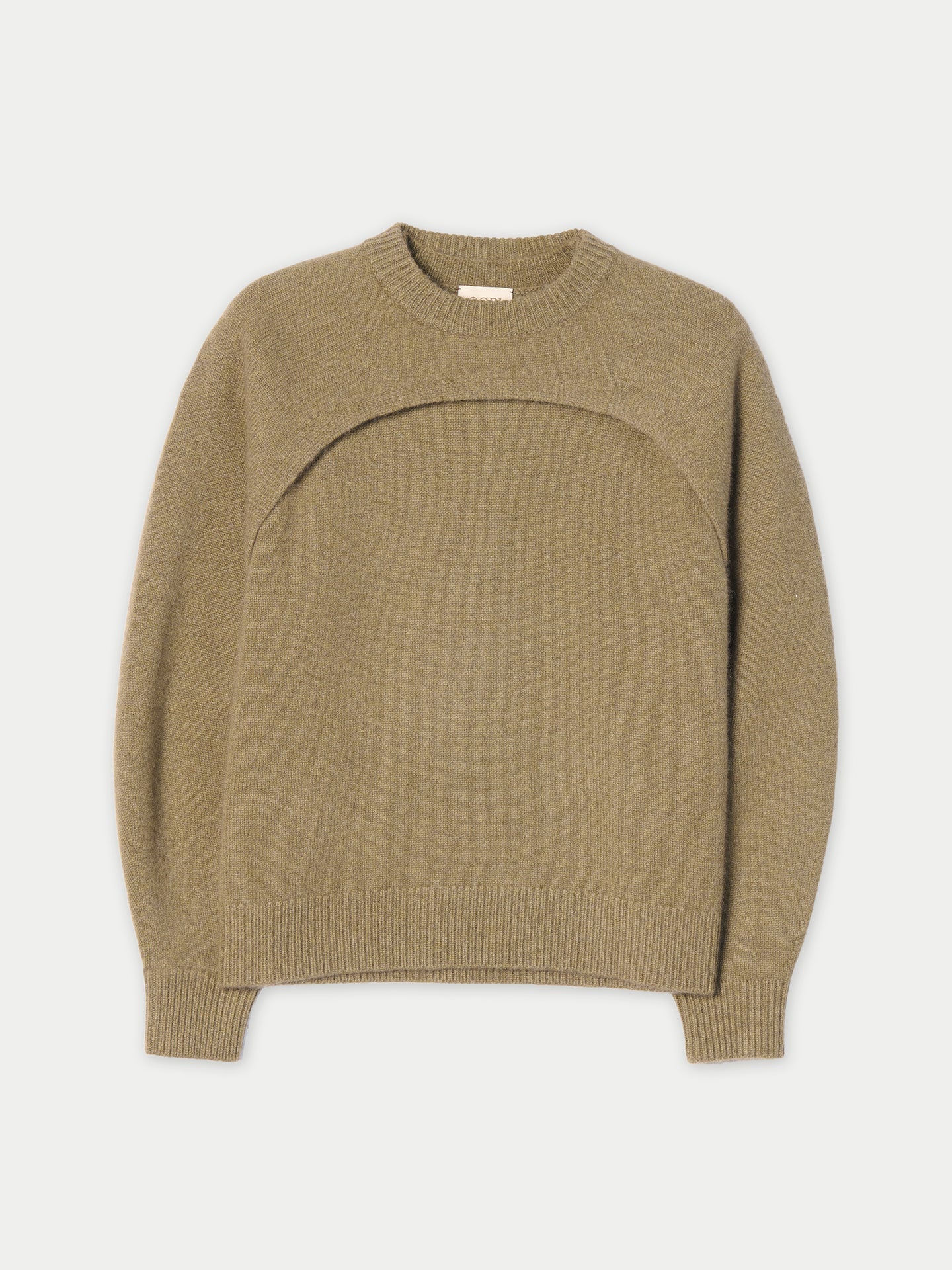 Twin-set femme en cachemire ras-du-cou Couleur Aloe | GOBI Cashmere