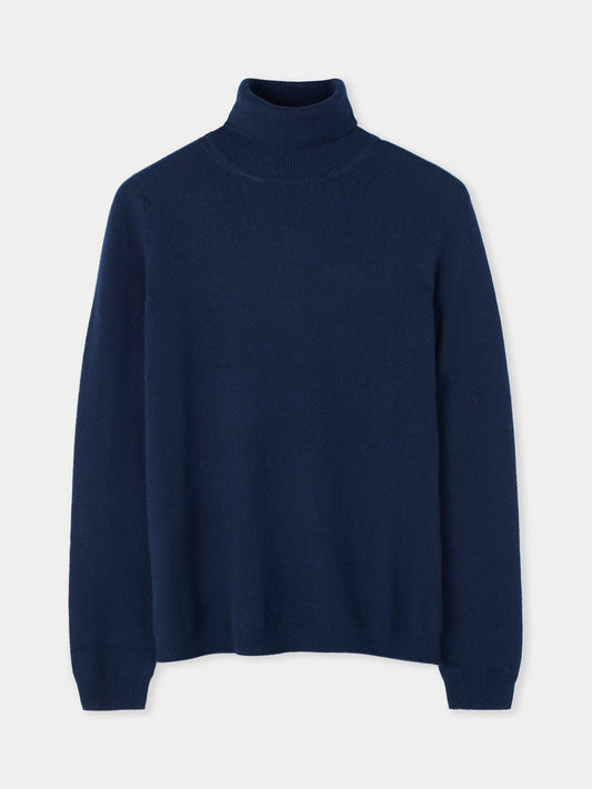 Col roulé femme en cachemire marin - Gobi Cashmere
