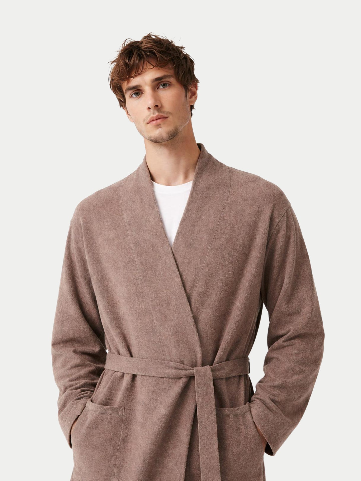 Robe de chambre en cachemire pour hommes Couleur Organique