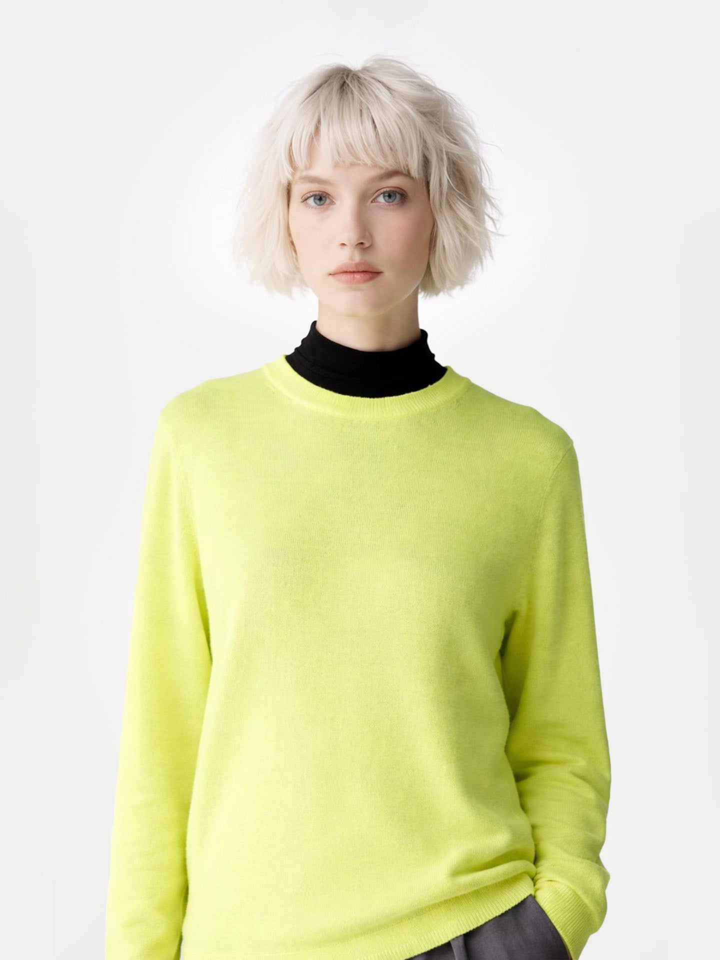 Pull col rond en cachemire Essential pour femmes