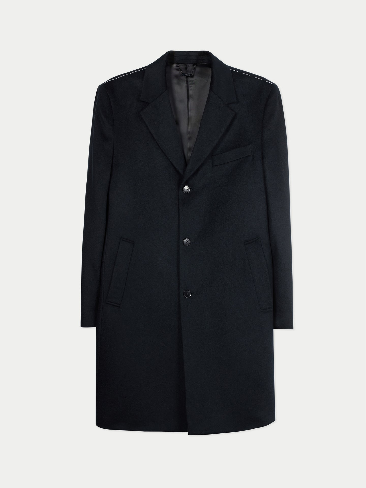 Manteau Homme En Cachemire À Revers couleur noir | GOBI Cashmere