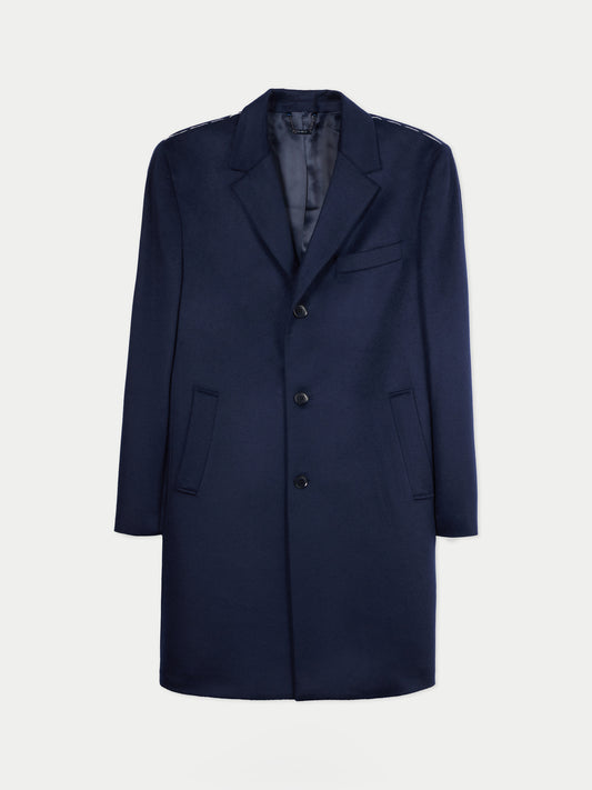 Manteau Homme En Cachemire À Revers couleur marine | GOBI Cashmere