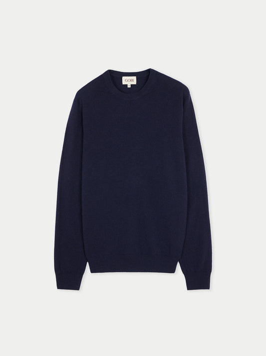 Pull col rond en cachemire pour hommes