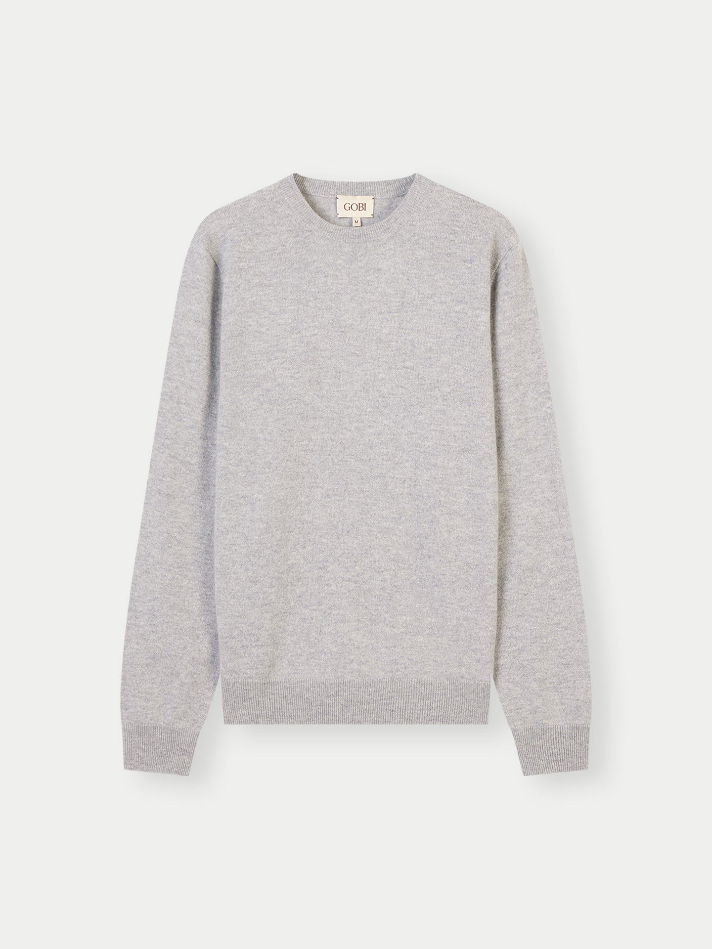 Men's Cashmere Essential Crew Neck Sweater High Rise - Gobi Cashmere