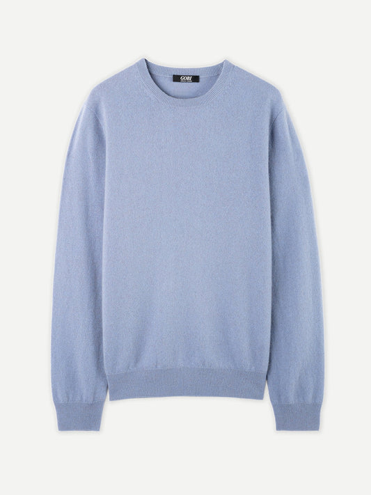 Pull col rond en Cachemire pour hommes Marin - Gobi Cashmere