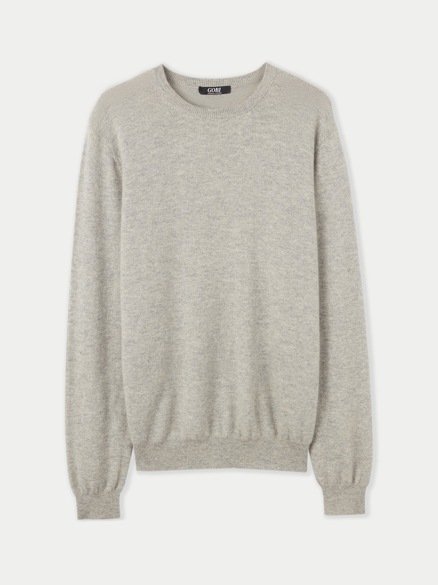 Pull col rond en Cachemire pour hommes Gris - Gobi Cashmere