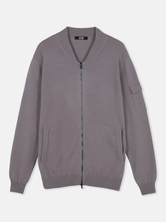 Bomber jacket en cachemire authentique | GOBI Cashmere