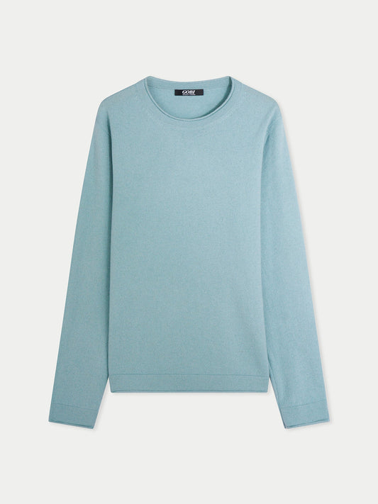 Pull col rond en cachemire Navy - Gobi Cashmere