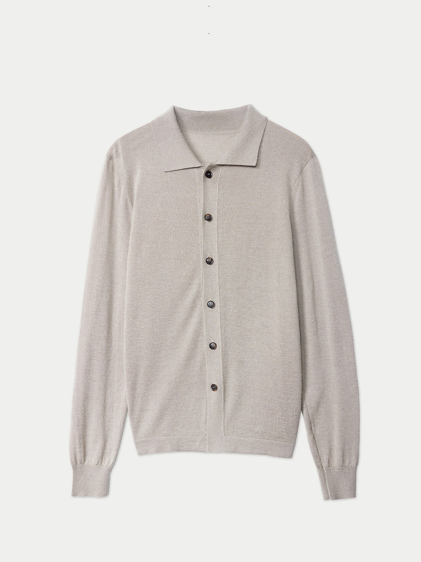 Cardigan à col roulé en cachemire et soie