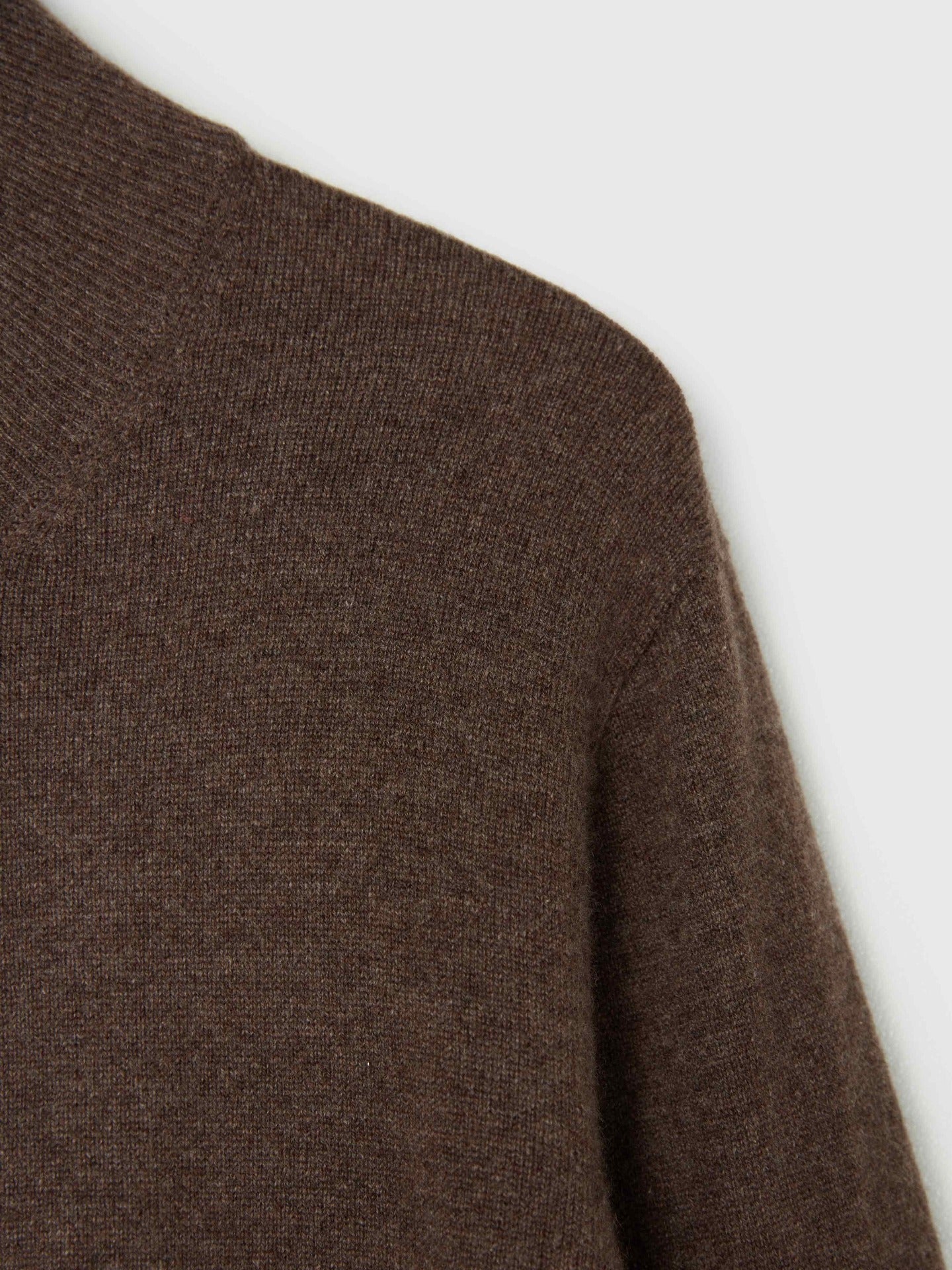 Cardigan à col montant en Cachemire pour hommes Taupe - Gobi Cashmere