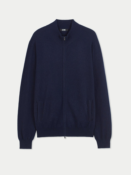 Cardigan à col montant en Cachemire pour hommes Marin - Gobi Cashmere