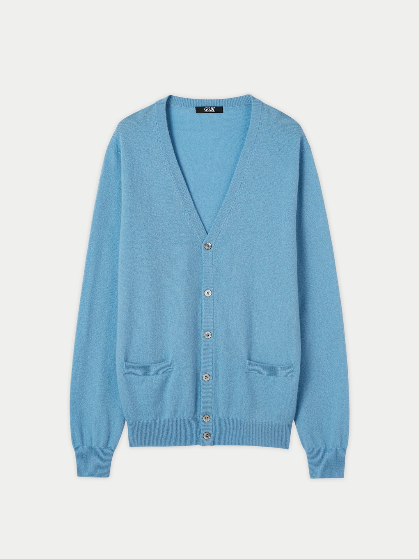 Cardigan a col V en Cachemire pour hommes Marin - Gobi Cashmere