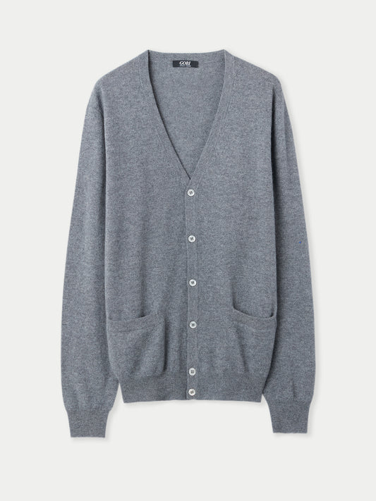 Cardigan col en V en cachemire Essential pour hommes