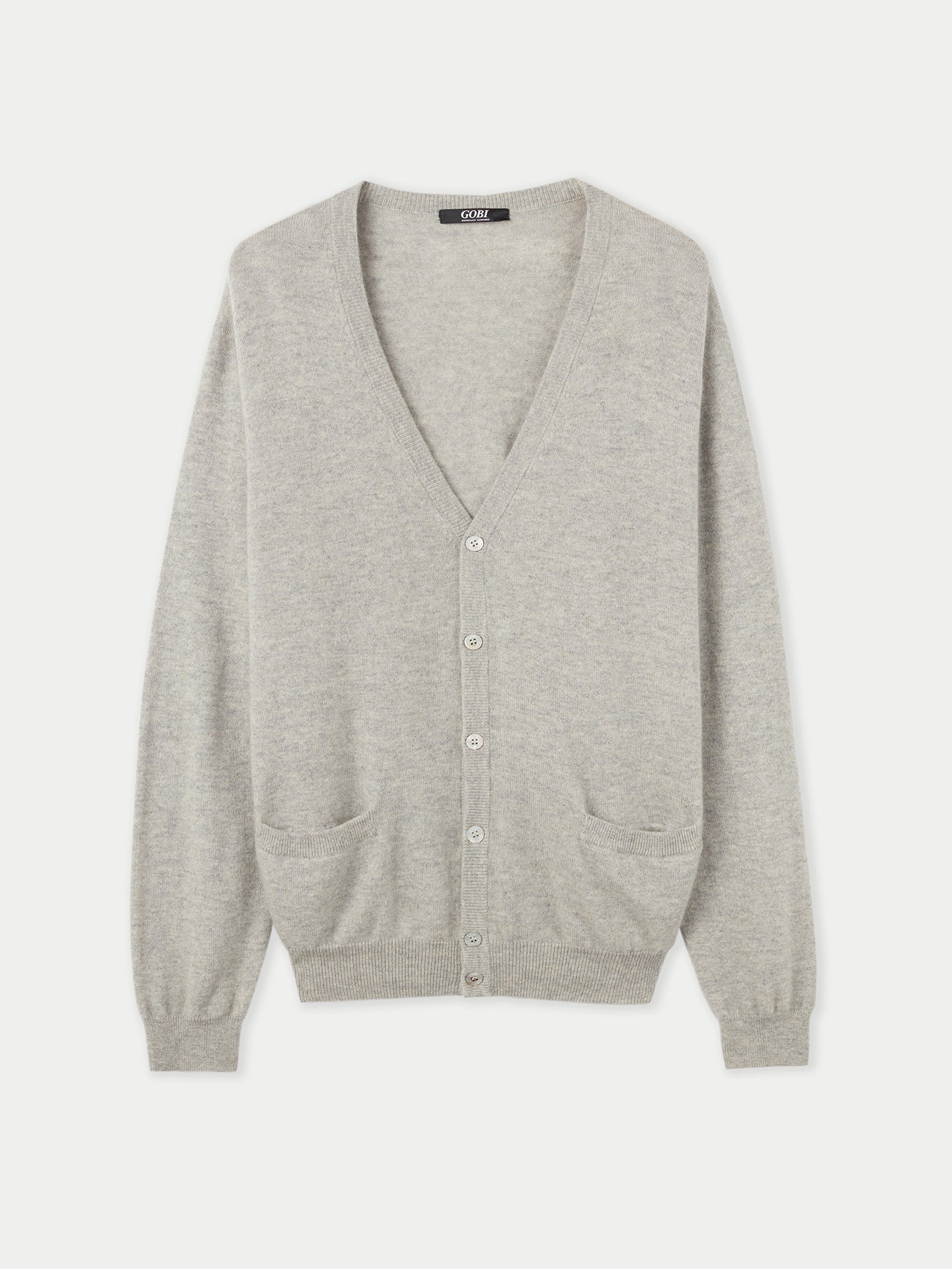 Cardigan col en V en cachemire Essential pour hommes
