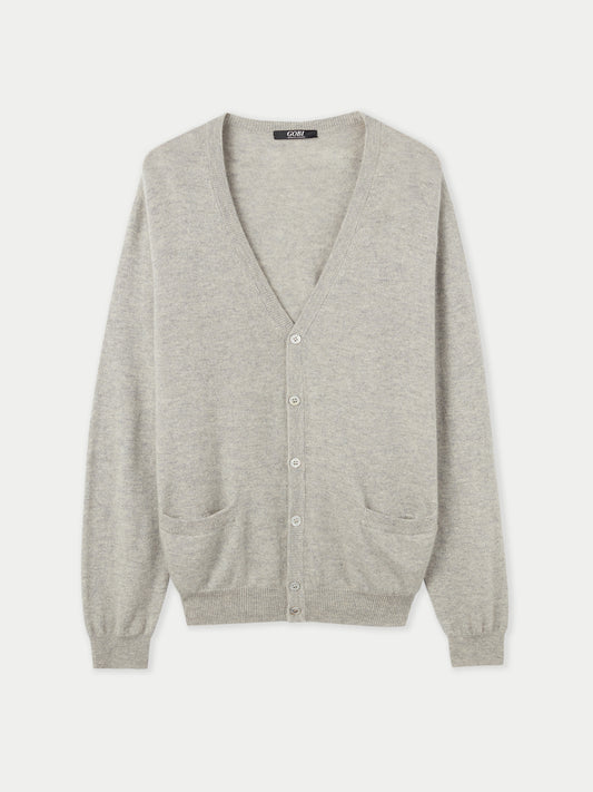 Cardigan col en V en cachemire Essential pour hommes