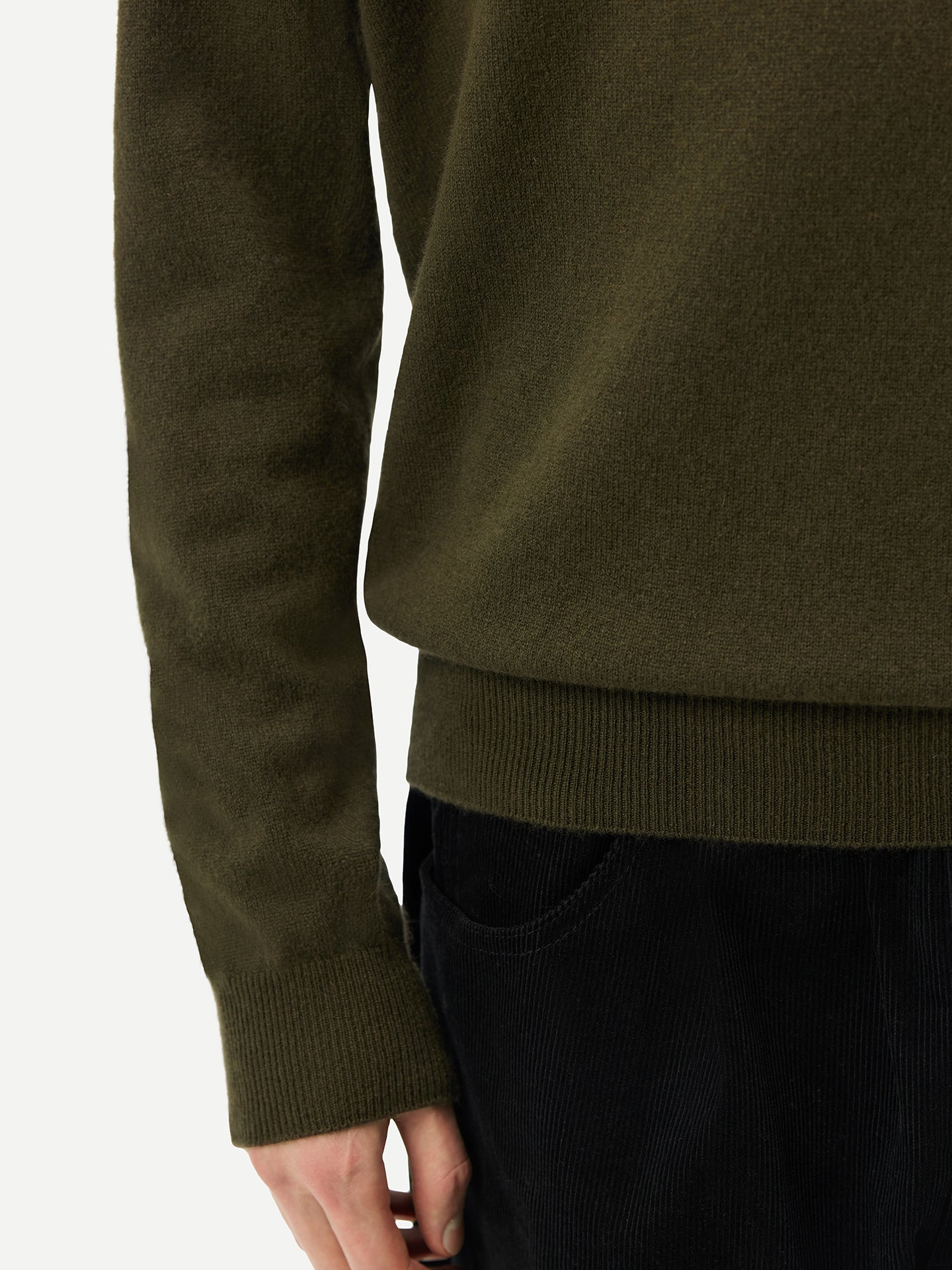 Col roulé homme en cachemire pour hommes Vert - Gobi Cashmere