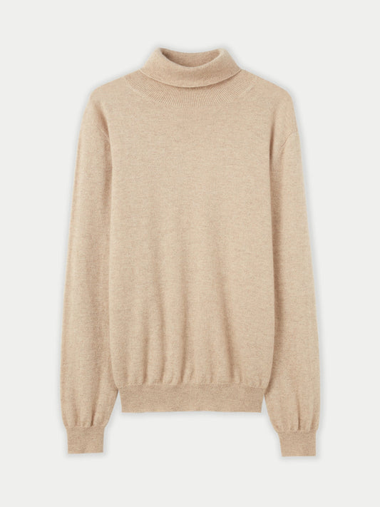 Col roulé homme en cachemire pour hommes  Taupe - Gobi Cashmere
