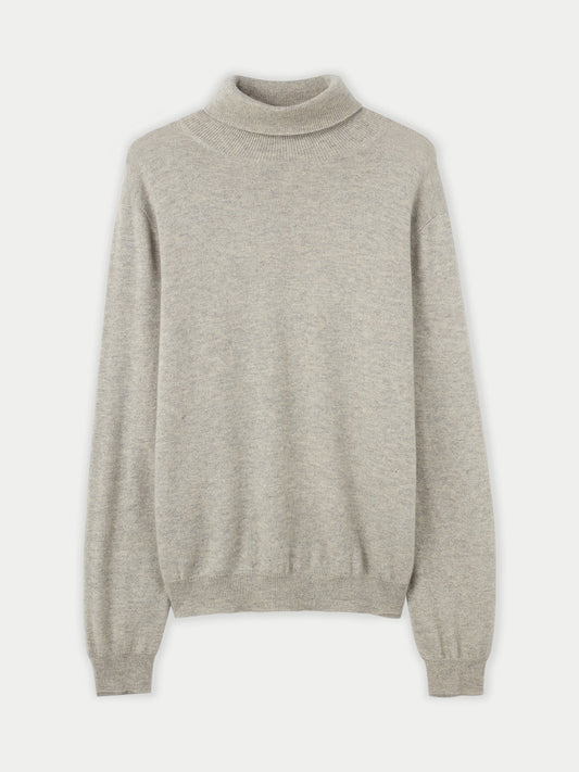 Col roulé homme en cachemire pour hommes Gris - Gobi Cashmere