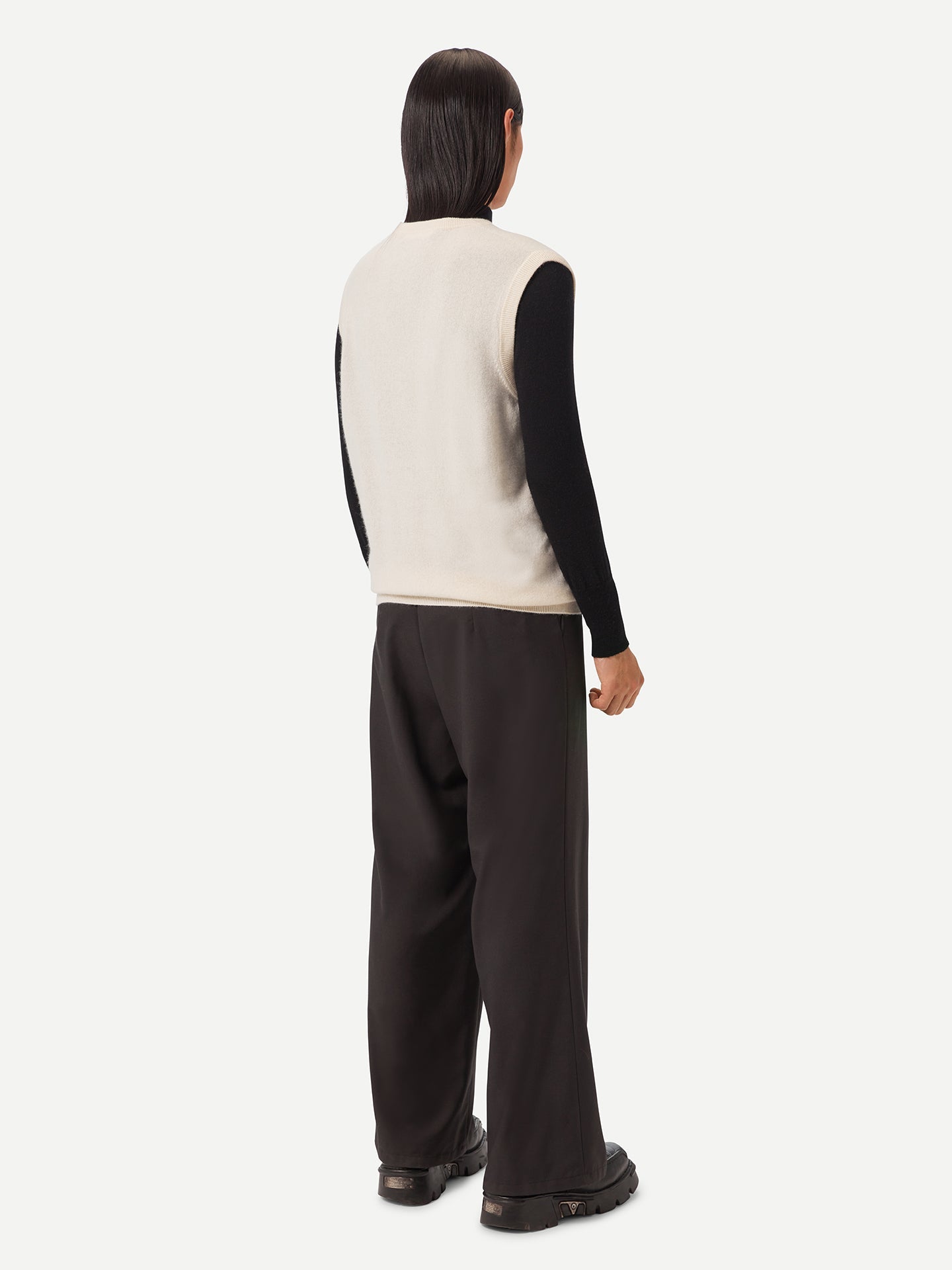 Gilet en cachemire pour homme couleur Blanc - Gobi Cashmere