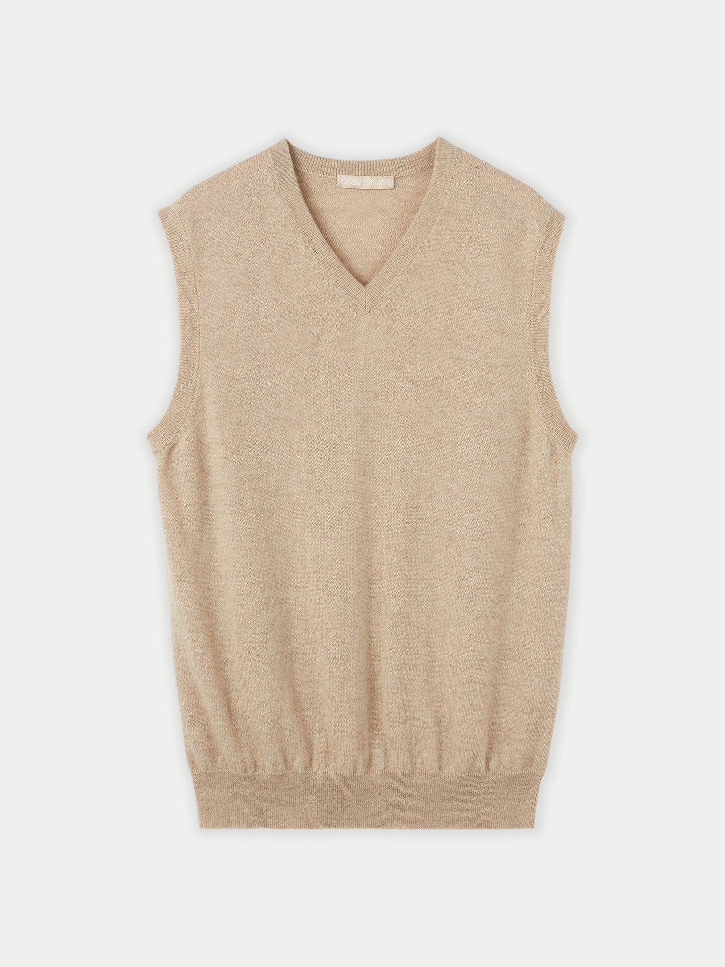 Gilet en cachemire pour homme couleur Taupe - Gobi Cashmere