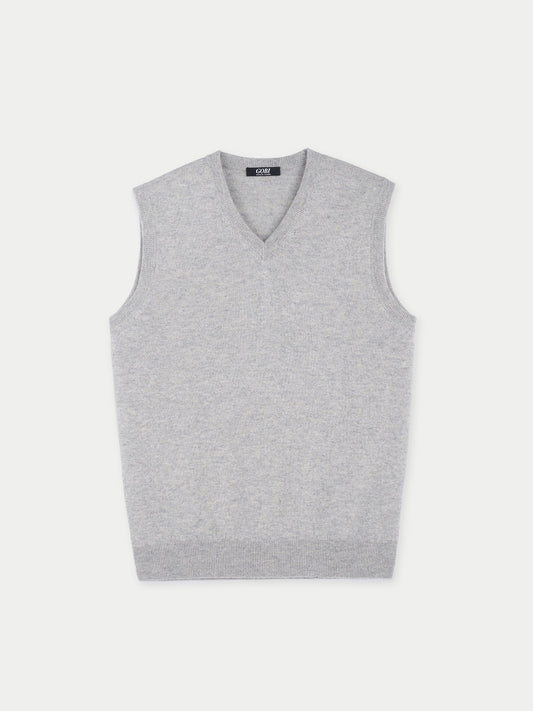 Gilet en cachemire pour homme couleur Gris - Gobi Cashmere