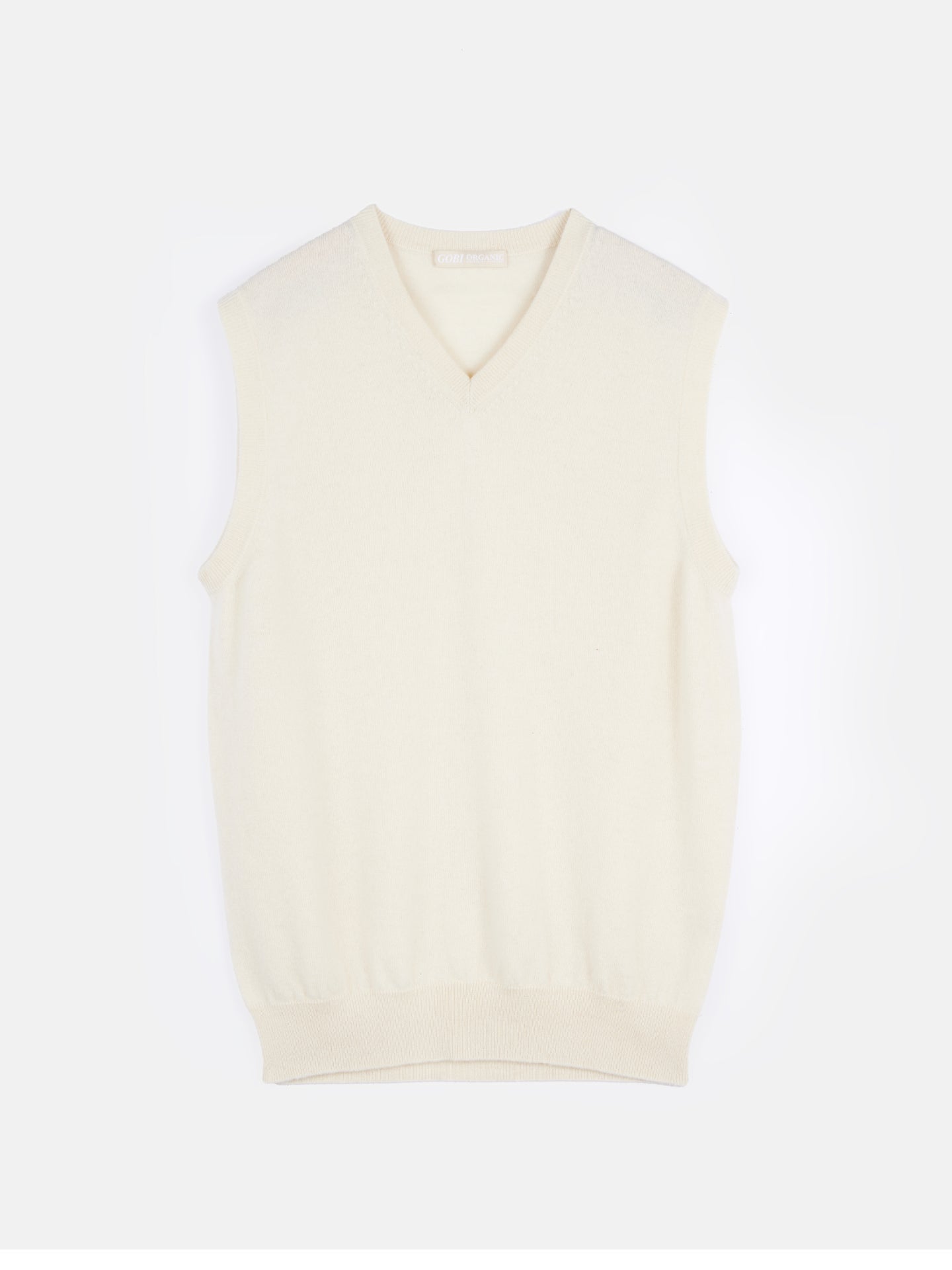 Gilet en cachemire pour homme couleur Blanc - Gobi Cashmere