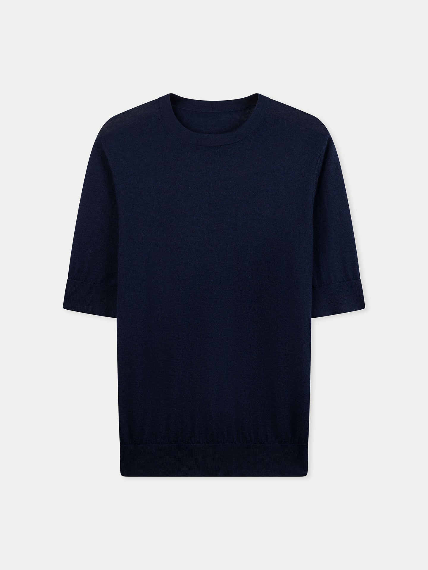 T-shirt en soie et cachemire