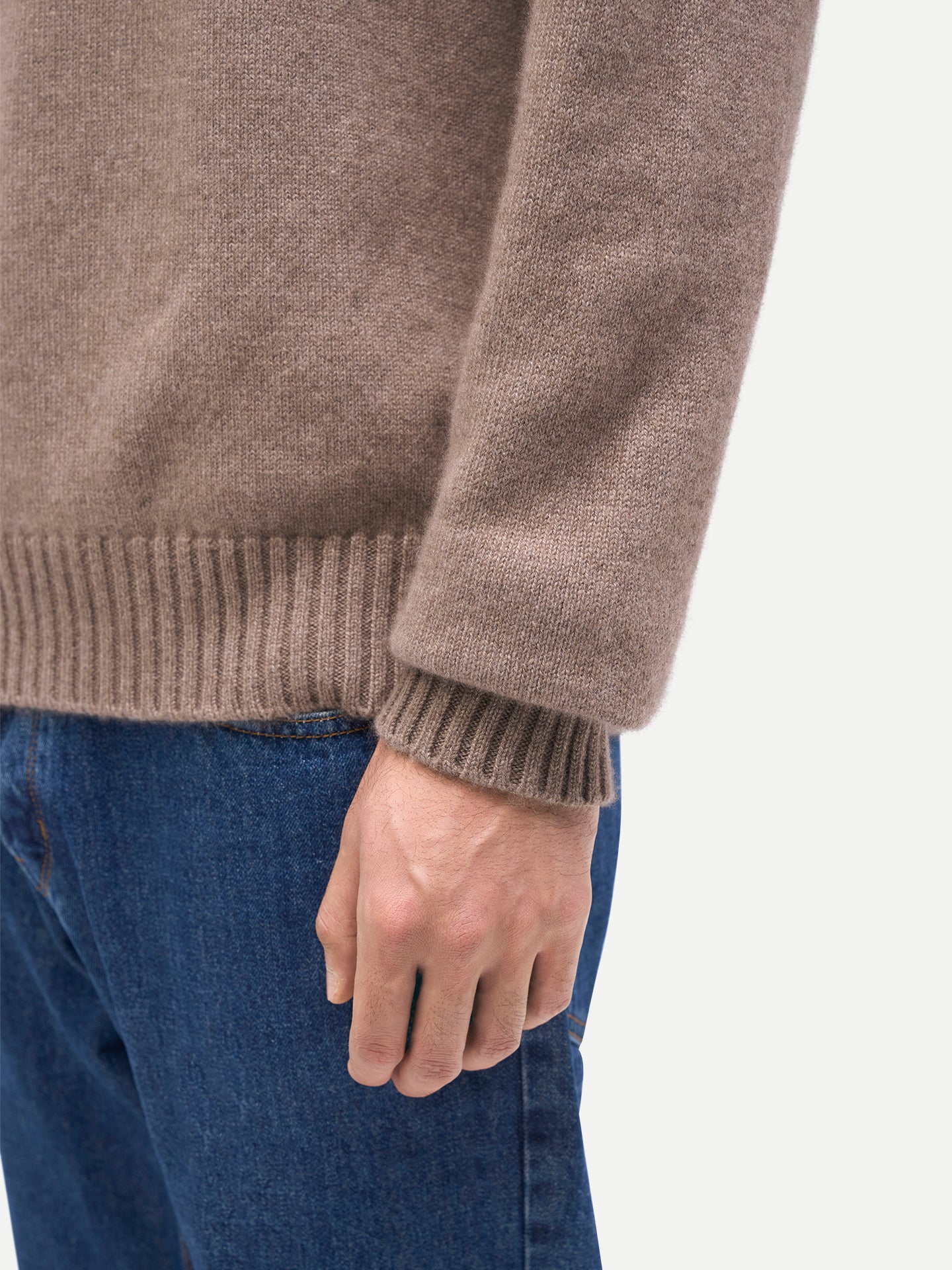 Col roulé en cachemire pour homme - GOBI A/H 2023 Taupe - Gobi Cashmere
