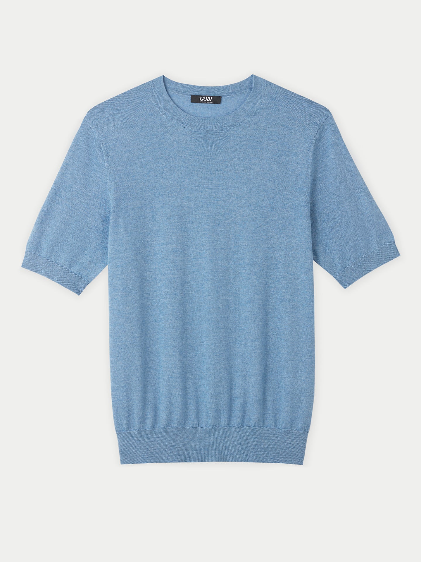 T-shirt en soie et cachemire homme marin - Gobi Cashmere 