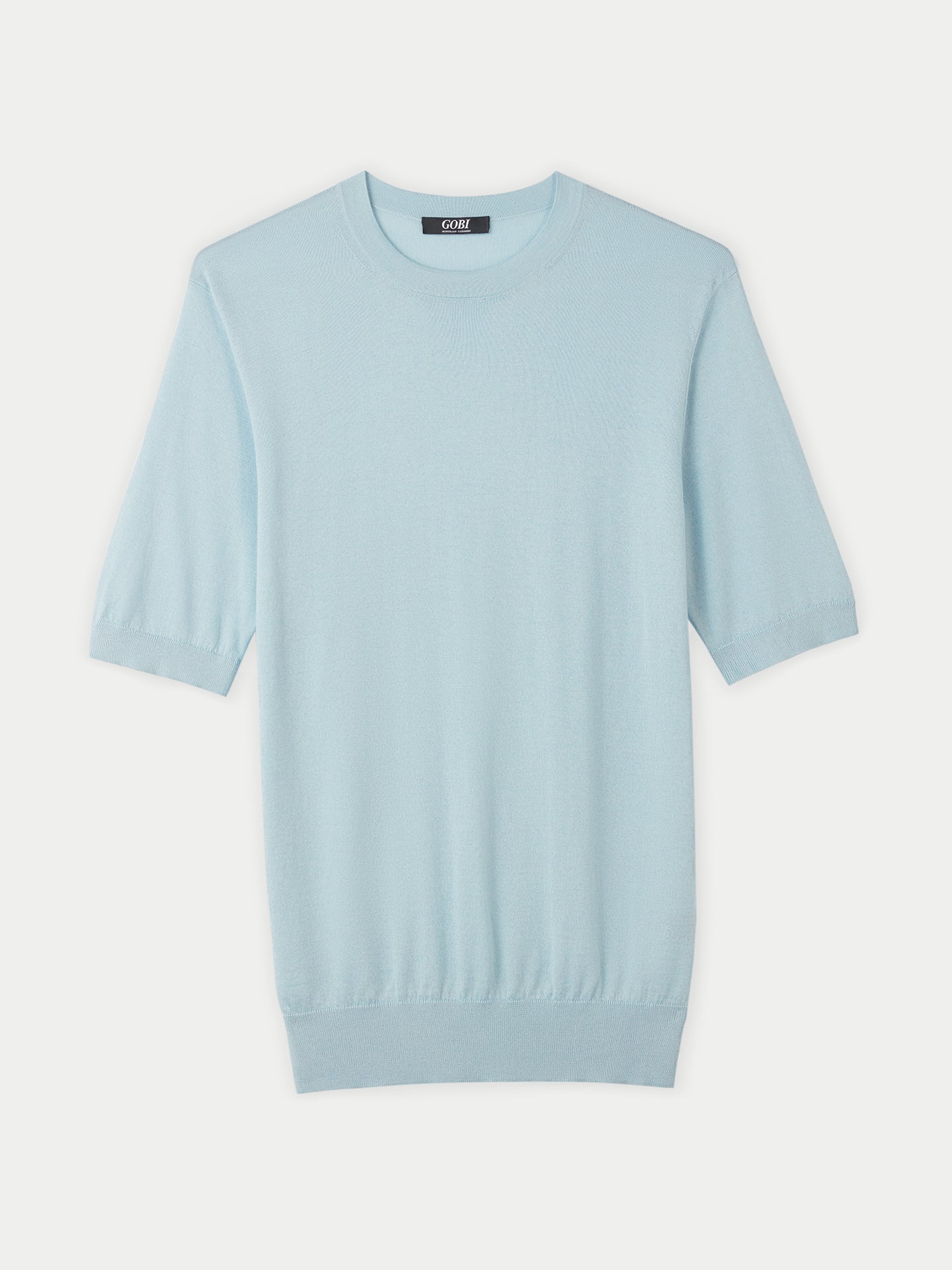 T-shirt en soie et cachemire homme marin - Gobi Cashmere