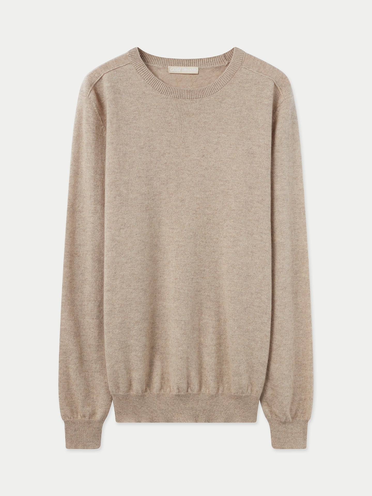 GOBI Cashmere Pull à col ras du cou Giorgio Spina Taupe - Gobi Cashmere