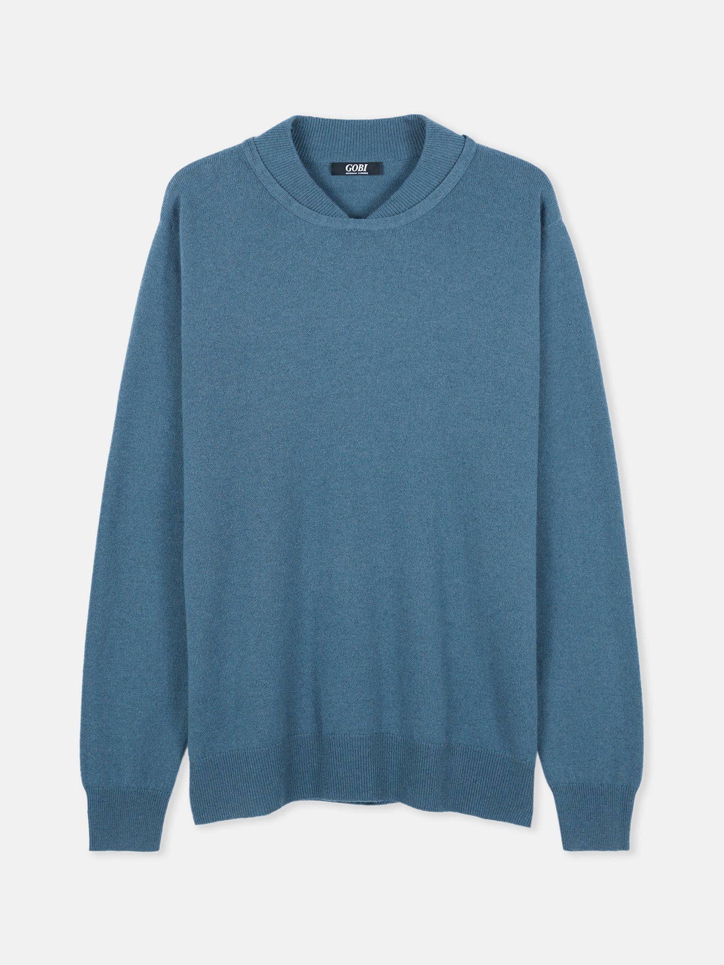 Pull double en cachemire de haute avec encolure | GOBI 