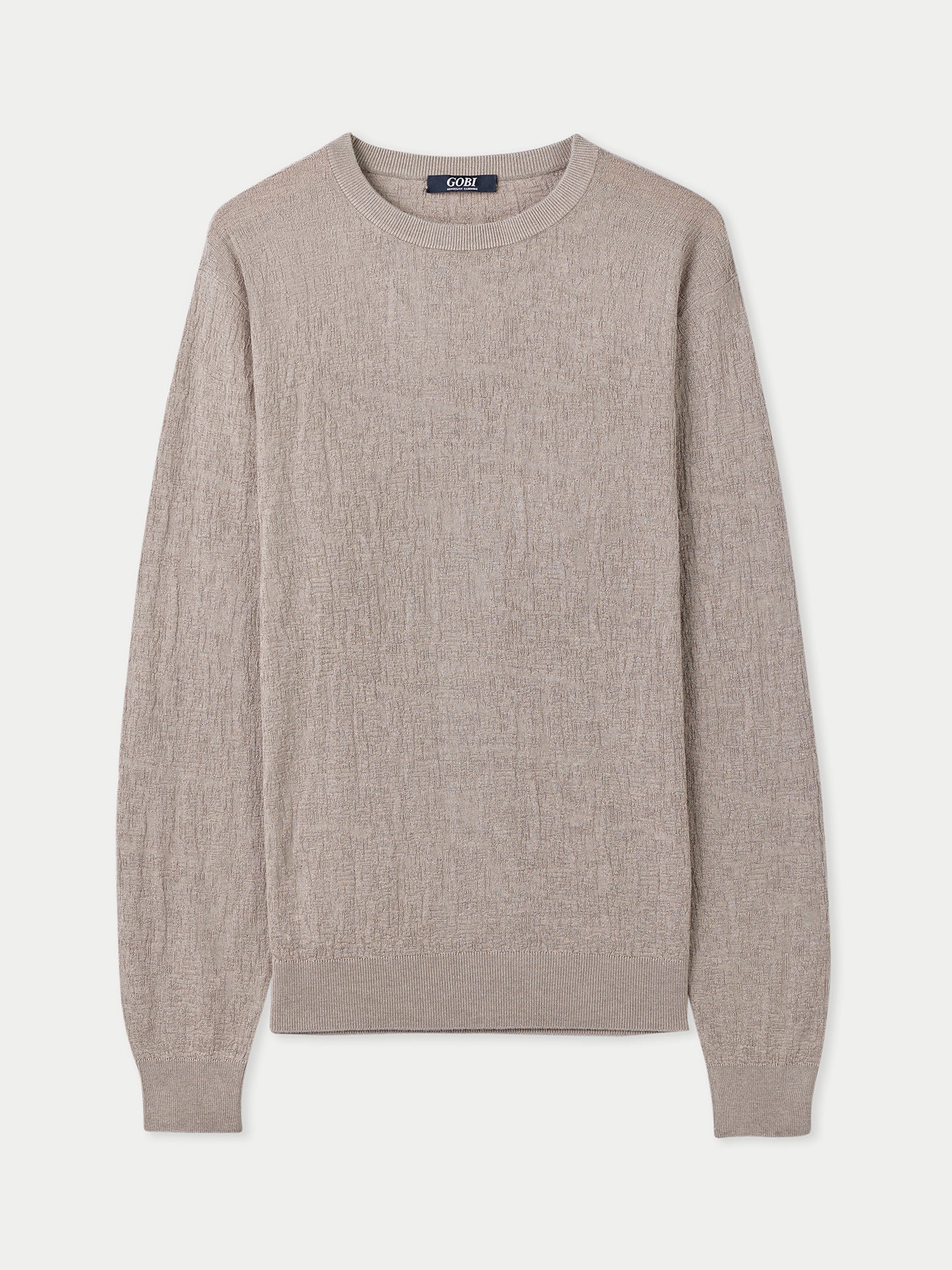 Pull léger en cachemire de soie texturé
